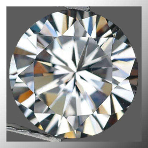 Man Made Diamond AAA 0.88ct Yellow Tint Round Facet, Simulated Stone
