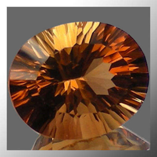 Natural Topaz 3.40ct Imperial Oval Concave Facet, Gemstone