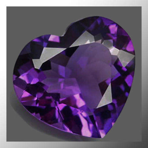 Natural Amethyst 1.11ct Purple Heart Facet, Gemstone