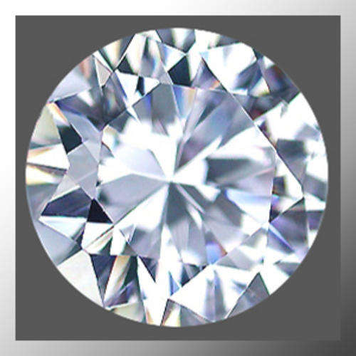 Man Made Diamond AAAA 2.38ct White Round Facet, Simulated Stone