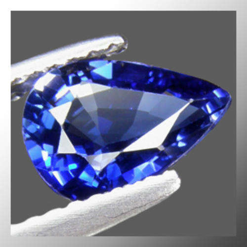 Natural Sapphire 1.37ct Blue Pear Facet, Gemstone