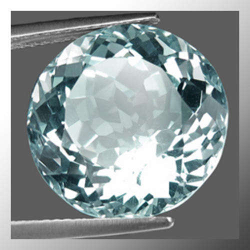 Natural Topaz 3.43ct Sky Blue Round Facet, Gemstone