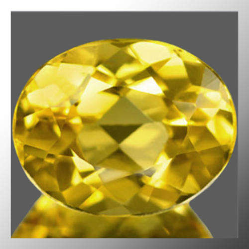 Natural Citrine 1.40ct Yellow Oval Facet, Gemstone