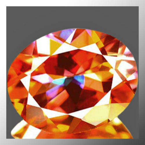 Natural Azotic Topaz 3.25ct Multi Colour Oval Facet, Gemstone