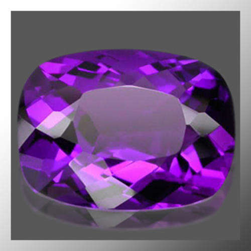 Natural Amethyst 19.42ct Purple Cushion Facet, Gem