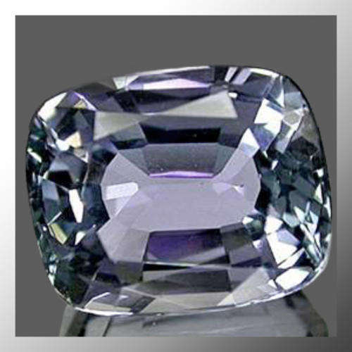 Natural Tanzanite 1.07ct Bluish Purple Green Cusion Facet, (SI) Gemstone