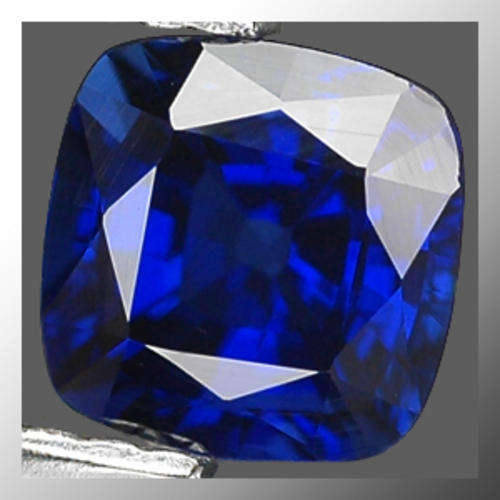 Natural Sapphire 1.44ct Royal Blue Cushion Facet, Gemstone