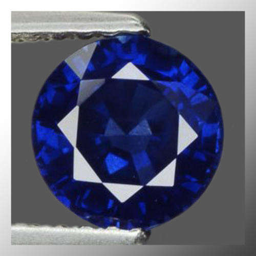 Genuine Sapphire 0.97ct Blue Round Facet, (VS) Gemstone