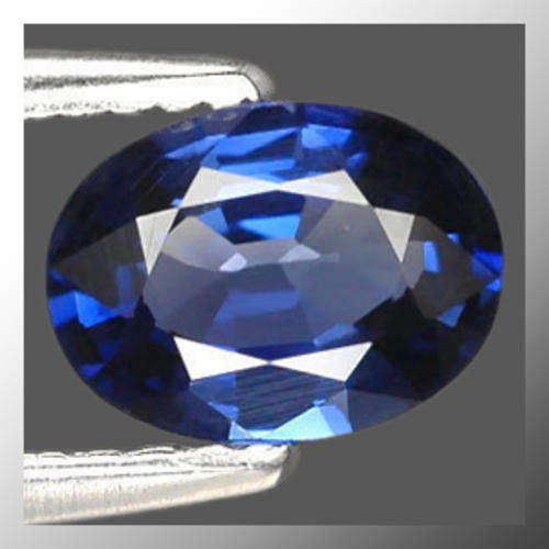 Genuine Sapphire 1.15ct Blue Oval Facet, (VS) Gemstone