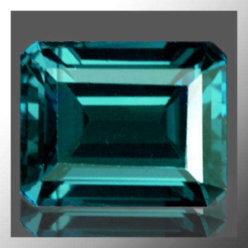 Genuine Topaz 6.25ct Rich Teal Blue Octagon Faceted, Gemstone