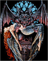 T-Shirt , Beautiful Gothic - Size Large.