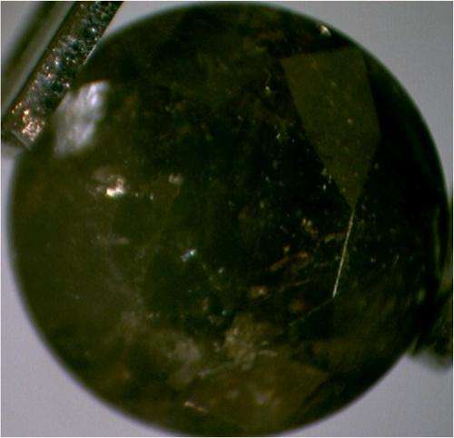 0.65ct BLACK ROUND BRILLIANT DIAMOND