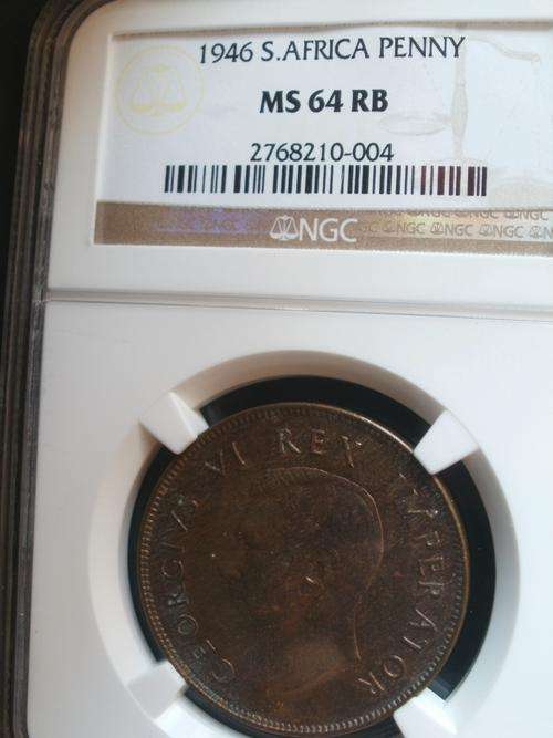 1946 Penny MS64 RB - Only 4 better at MS65 !!!!