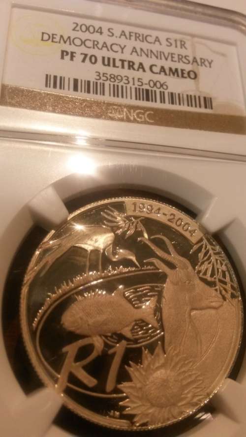 Finest Known PF70 2004 Democracy SR1