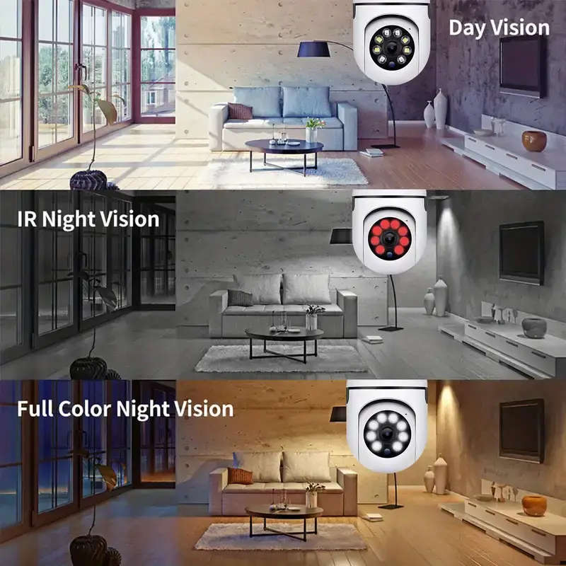 1080P HD Wireless Security Camera AI Human Tracking, Motion Detection, 2-Way Audio, Remote Control,