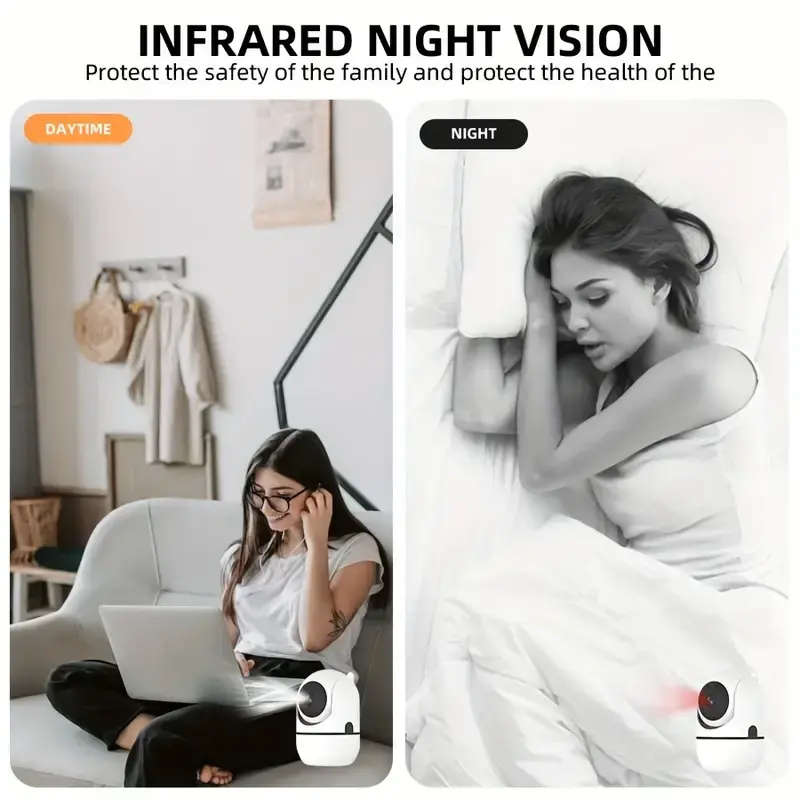 Wireless Security Camera, 2MP HD 1080P IP PTZ Camera,