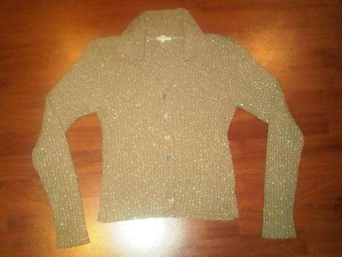 Gold cardigan size 34