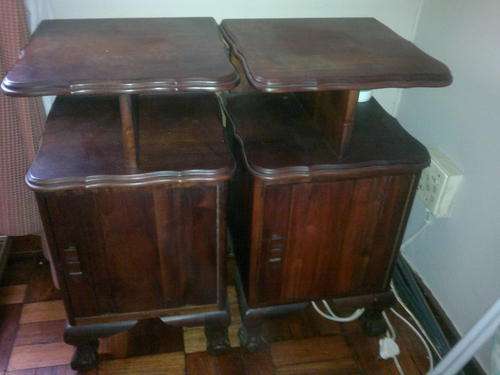 Matching bedside pedastals - Imbuia