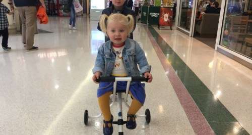 Micro Trike with safety ring- Super Small baby push chair up to 25kg (5 years old) Black/White