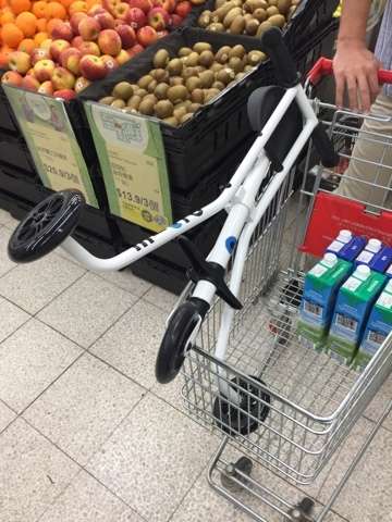 Micro Trike with safety ring- Super Small baby push chair up to 25kg (5 years old) Black/White