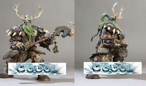 WOW World of Warcraft SERIES 2 DC2 Night Elf Druid Broll Bearmantle Figure 7inches