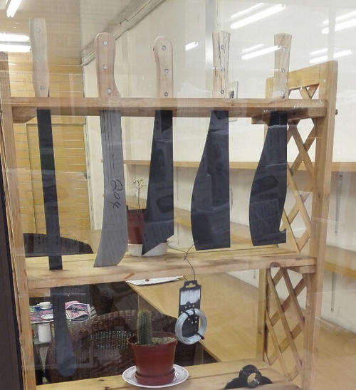 Plain Cane/Corn Knives Short Handles /Grass slasher/ bush knife / Machete / Okapi knif . wood handle