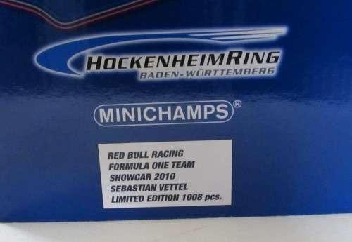 Minichamps Red Bull Hockenheim 2010 S. Vettel 1:18