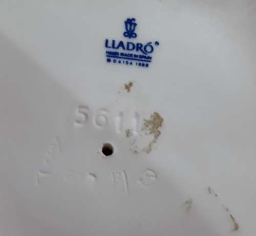 Lladro Clown Bust on Base