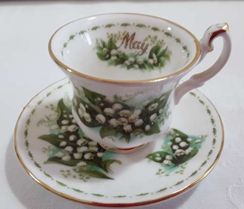 Royal Albert   -  May  -  Miniature  Cup & Saucer