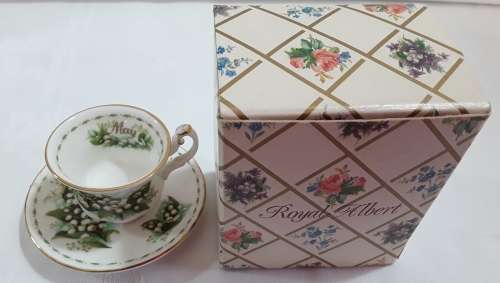 Royal Albert   -  May  -  Miniature  Cup & Saucer