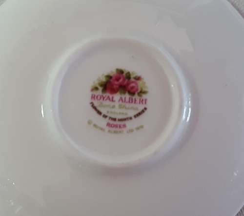 Royal Albert   -   June   -  Miniature Cup  &  Saucer