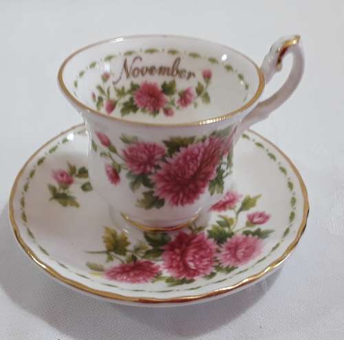 Royal Albert  -  November -   Miniature  Cup & Saucer