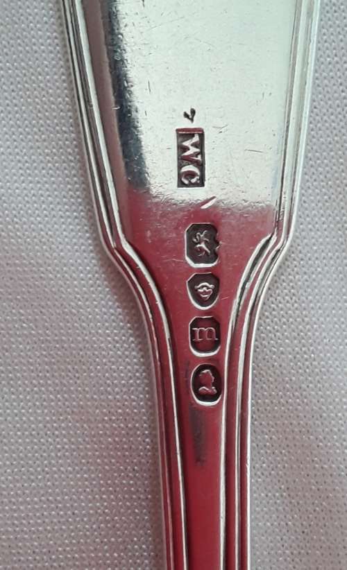 London  1827  Silver  Serving Spoon