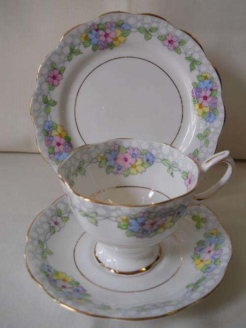 Royal Albert     '' Crown China ''  Trio.