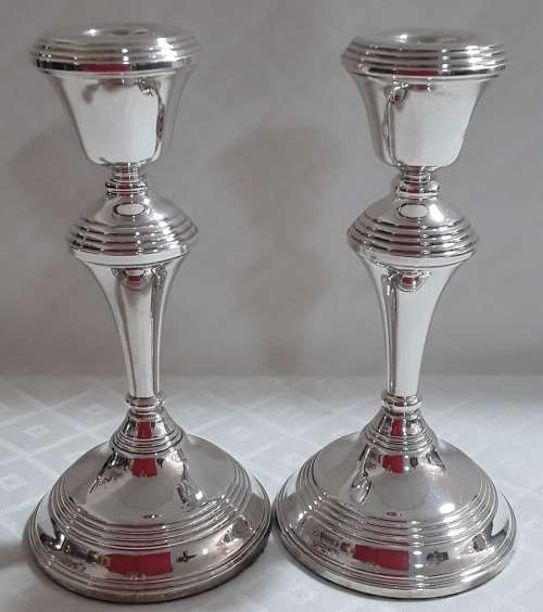 Birmingham 1982  -  Pair Candle Sticks