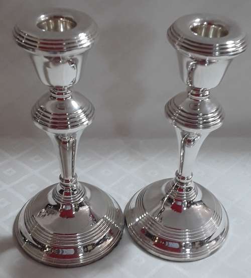 Birmingham 1982  -  Pair Candle Sticks