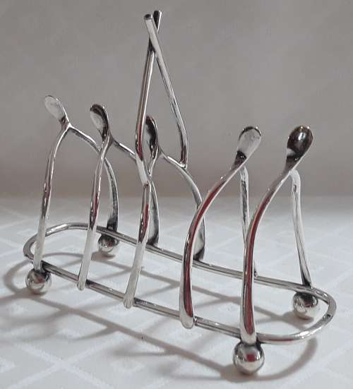 Sheffield 1904  -  Wishbone Toast Rack.