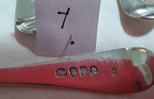 London  1801  -  Set 6  Desert Spoons