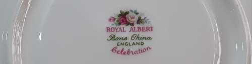 Royal Albert  -  Celebration  -  Soup coupe &  Saucer