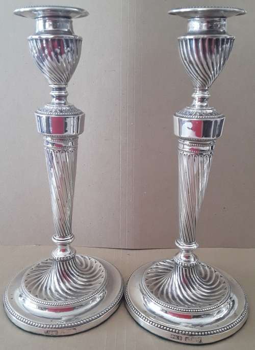 SHEFFIELD  1892  -  Pair Candle Holders