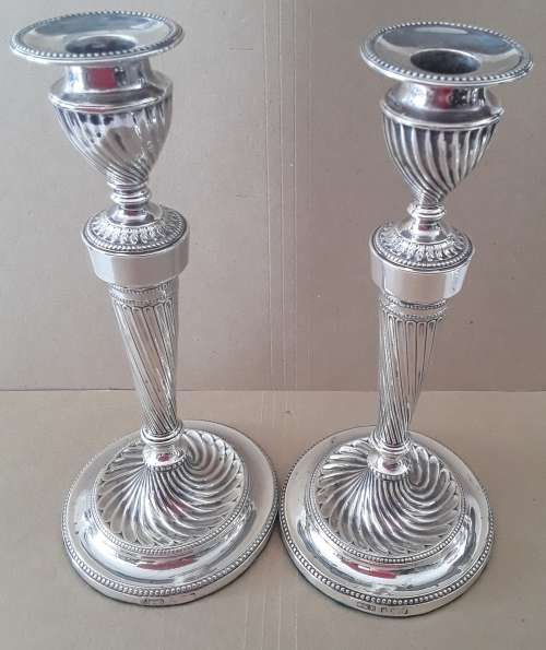 SHEFFIELD  1892  -  Pair Candle Holders