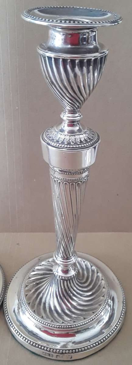 SHEFFIELD  1892  -  Pair Candle Holders