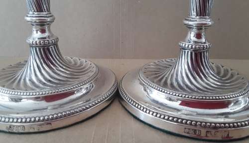 SHEFFIELD  1892  -  Pair Candle Holders