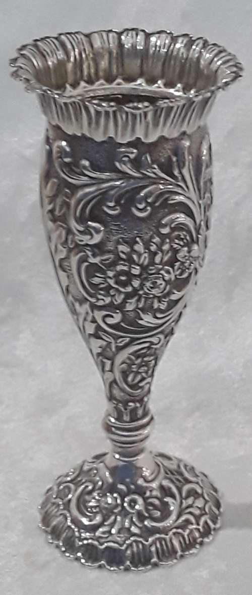 Birmingham   1911  Relief  Footed  Vase