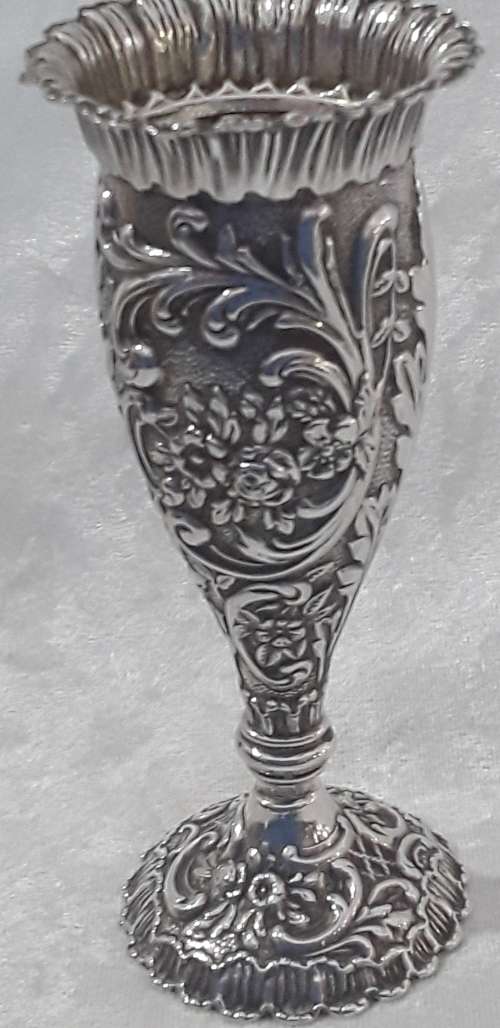 Birmingham   1911  Relief  Footed  Vase