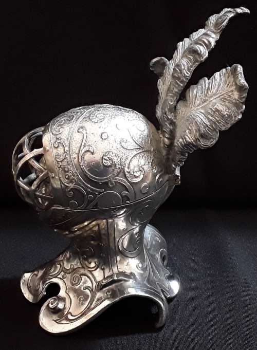 Antique    WMF  Helmet  Ink  Pot