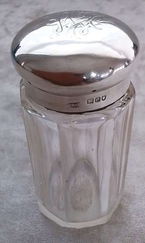 London 1900  Silver  Top  Bottle