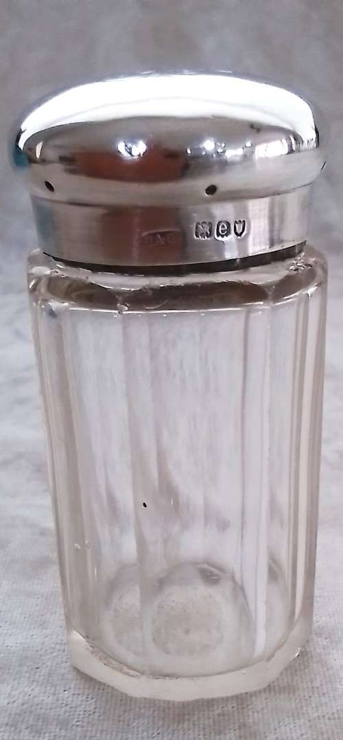 London 1900  Silver  Top  Bottle