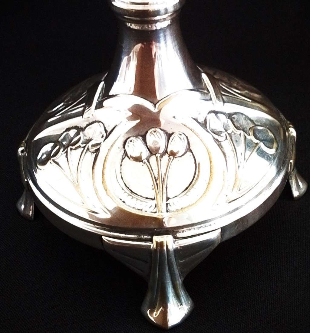 Silver Plated and Glass Epergne  - c1900