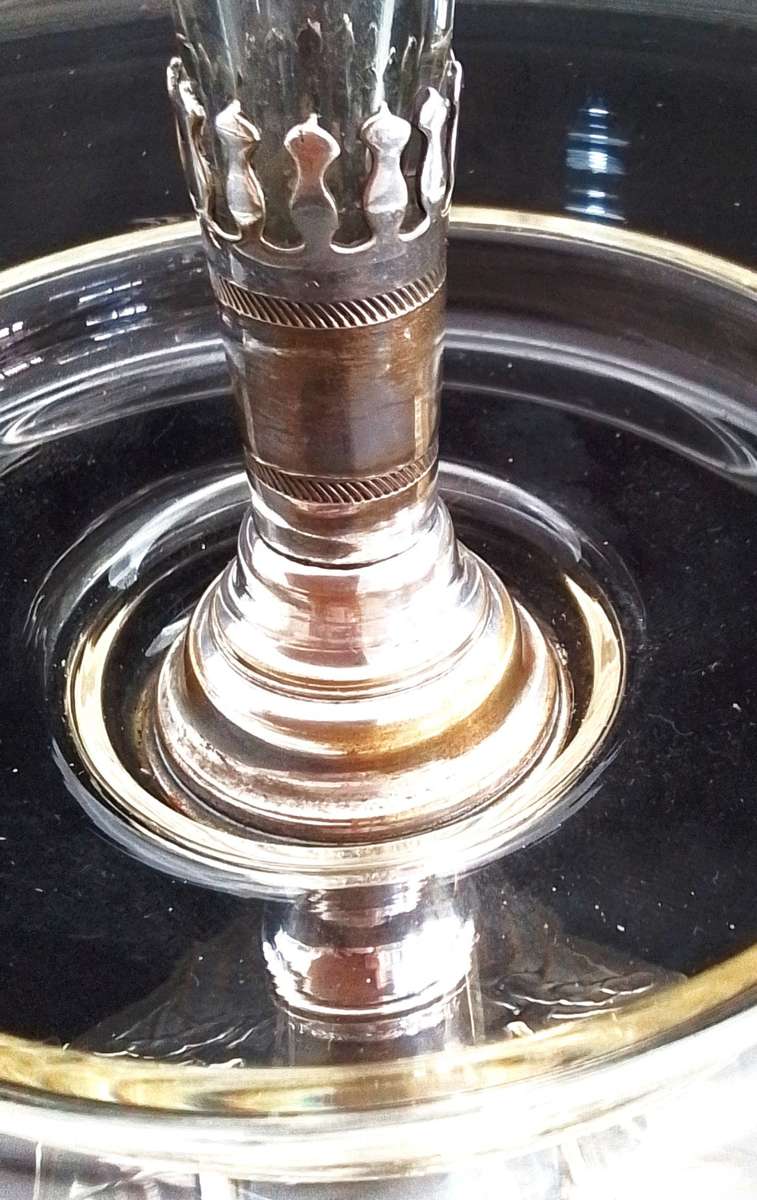 Silver Plated and Glass Epergne  - c1900